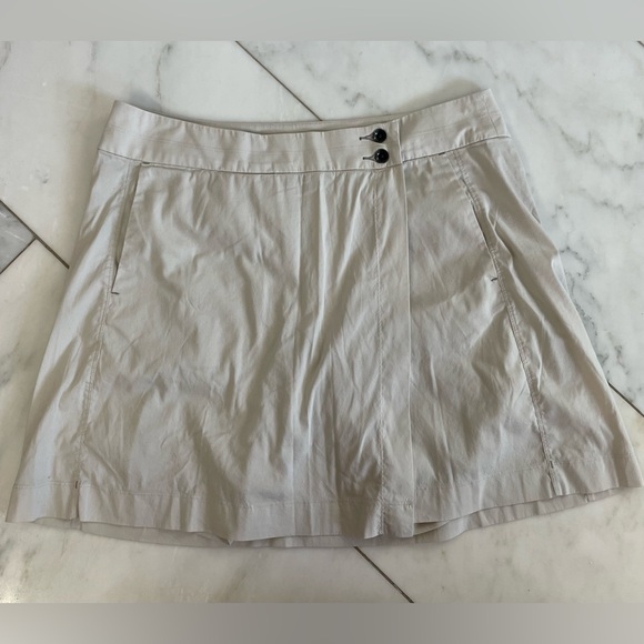 Arc’teryx women’s large stone off-white outdoor active hiking skirt trim fit EUC - Picture 2 of 11